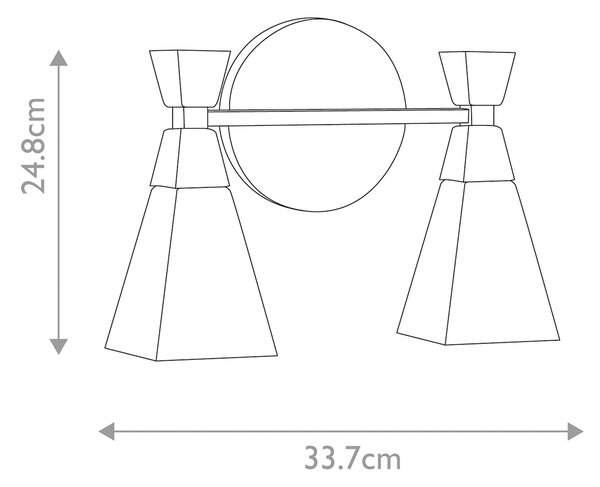 Elstead klasszikus fürdőszobai lámpa bowtie fehér matt fekete elsbowtie-2-mb IP44