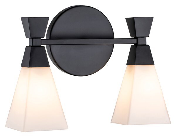 Elstead klasszikus fürdőszobai lámpa bowtie fehér matt fekete elsbowtie-2-mb IP44