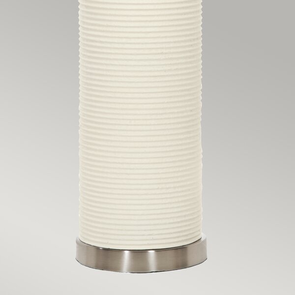 Elstead modern asztali lámpa ripple fehér ezüst elsripple-tl-wht-b