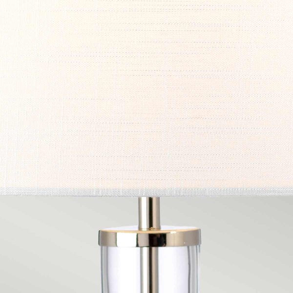 Elstead modern asztali lámpa orb nikkel elsorb-clear-pn-wht