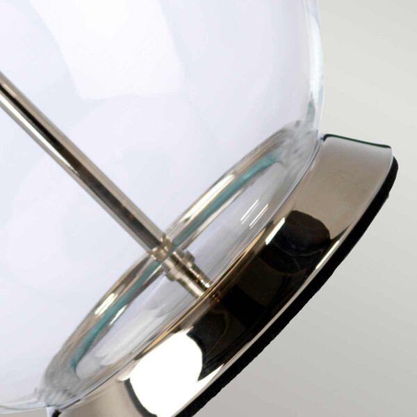 Elstead modern asztali lámpa orb nikkel elsorb-clear-pn-wht