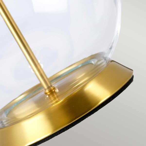 Elstead modern asztali lámpa orb sárgaréz elsorb-clear-ab-blk