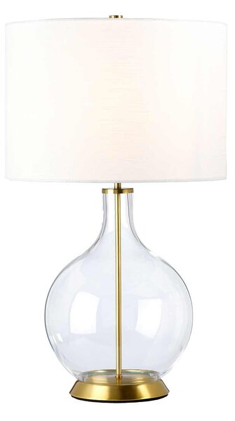 Elstead modern asztali lámpa orb sárgaréz elsorb-clear-ab-wht