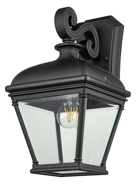 Elstead klasszikus kültéri fali lámpa bayview fekete elsbayview-2l-bk IP44