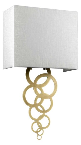 Elstead glamour modern fali lámpa rosa bézs sárgaréz elsrosa-medium-ab