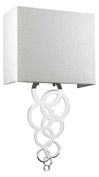 Elstead glamour modern fali lámpa rosa bézs króm elsrosa-medium-pc