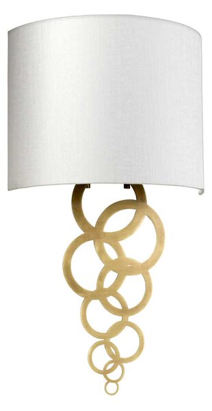 Elstead glamour modern fali lámpa curtis bézs sárgaréz elscurtis-medium-ab
