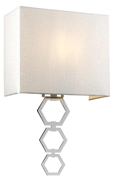 Elstead glamour modern fali lámpa ria bézs króm elsria-medium-pc
