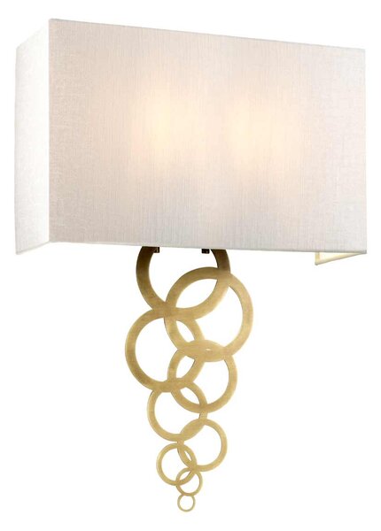 Elstead glamour modern fali lámpa rosa bézs sárgaréz elsrosa-large-ab