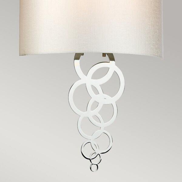 Elstead glamour modern fali lámpa curtis bézs króm elscurtis-large-pc