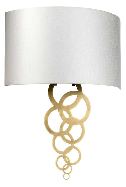 Elstead glamour modern fali lámpa curtis bézs sárgaréz elscurtis-large-ab