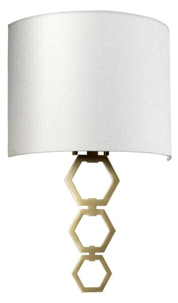 Elstead glamour modern fali lámpa clark bézs sárgaréz elsclark-medium-ab