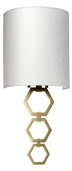 Elstead glamour modern fali lámpa clark bézs sárgaréz elsclark-small-ab