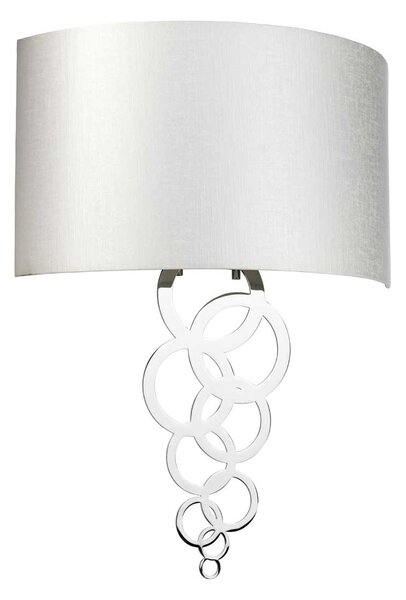 Elstead glamour modern fali lámpa curtis bézs króm elscurtis-large-pc