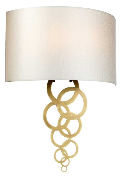 Elstead glamour modern fali lámpa curtis bézs sárgaréz elscurtis-large-ab