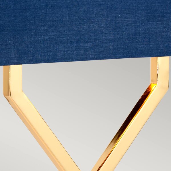 Elstead glamour modern asztali lámpa cross kék csiszolt arany elscross-tl