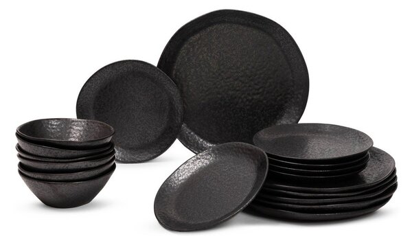 Kőedény hatszemélyes étkészlet 18 db-os Dark Moon – Bonami Selection