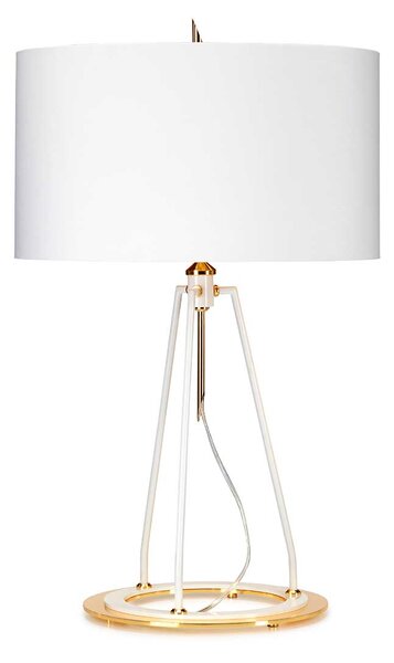 Elstead glamour modern asztali lámpa ferrara fehér arany elsferrara-tl-wpg