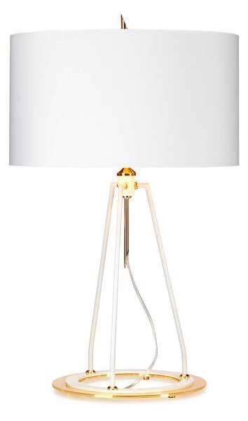 Elstead glamour modern asztali lámpa ferrara fehér arany elsferrara-tl-wpg