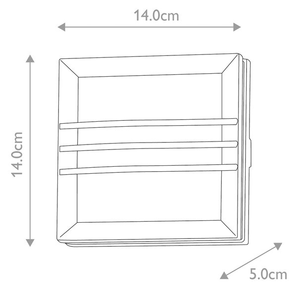 Elstead modern kültéri fali lámpa egil grafit elsegil-2w IP54