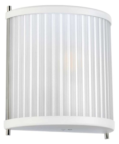 Elstead modern fali lámpa corona fehér nikkel elsdl-corona1-wpn
