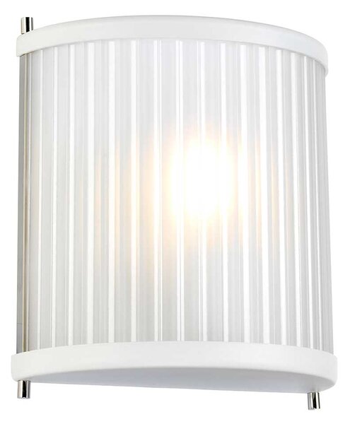 Elstead modern fali lámpa corona fehér nikkel elsdl-corona1-wpn