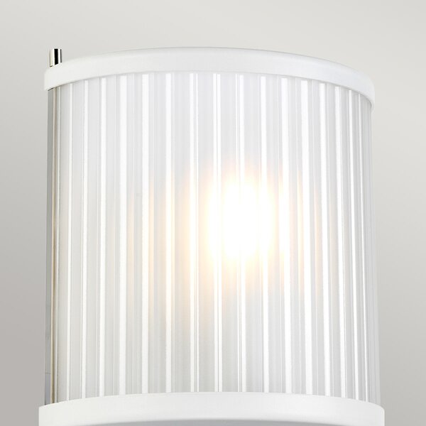 Elstead modern fali lámpa corona fehér nikkel elsdl-corona1-wpn