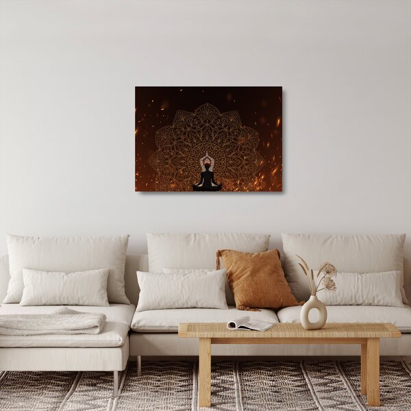 Kép - Meditáció (üvegen) (70x50 cm)