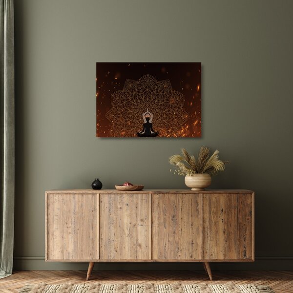 Kép - Meditáció (üvegen) (70x50 cm)