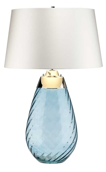 Elstead glamour modern asztali lámpa lena large fehér kék elslenatllblueowss