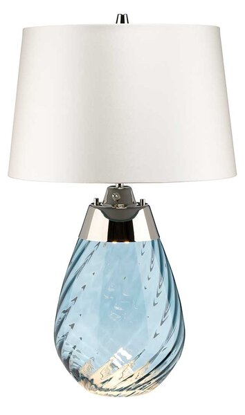 Elstead glamour modern asztali lámpa lena small fehér kék elslenatlsblueowss