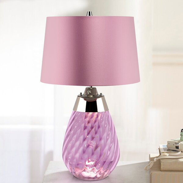 Elstead glamour modern asztali lámpa lena small rózsaszín elslena-tl-s-plum