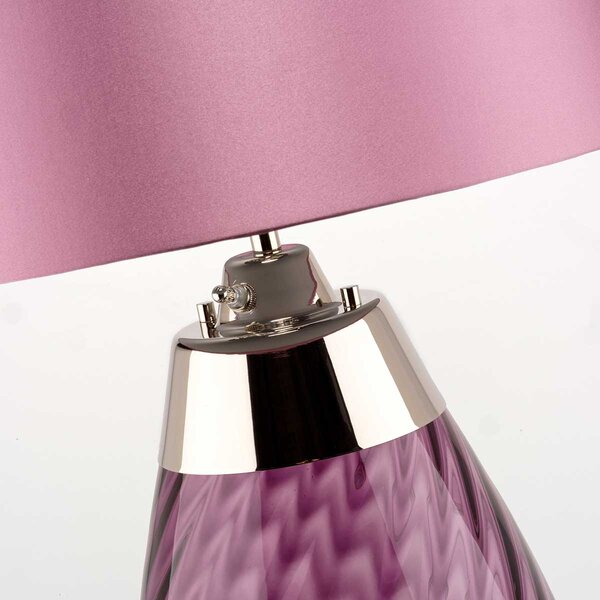 Elstead glamour modern asztali lámpa lena small rózsaszín elslena-tl-s-plum