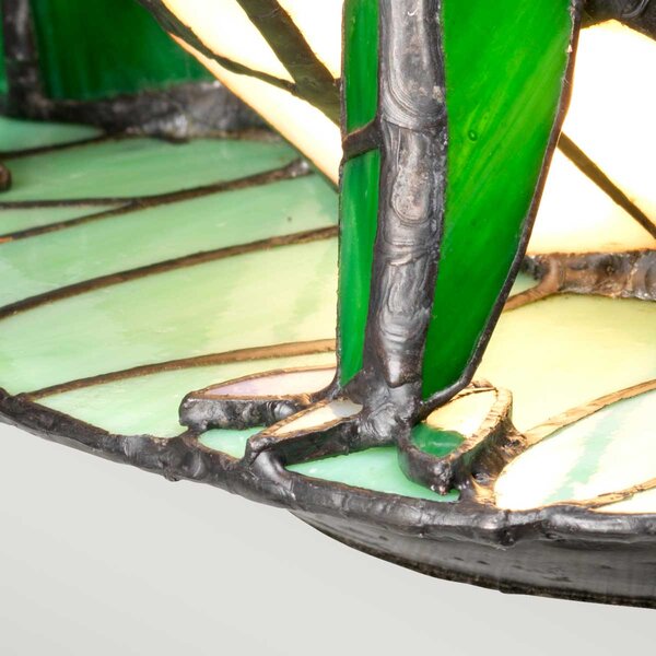 Elstead modern asztali lámpa tiffany animal lamps barna zöld elsqz-frog-tl