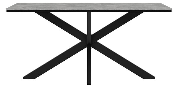 Asztal Goodyear 136, 74x90cm, Beton, Fekete