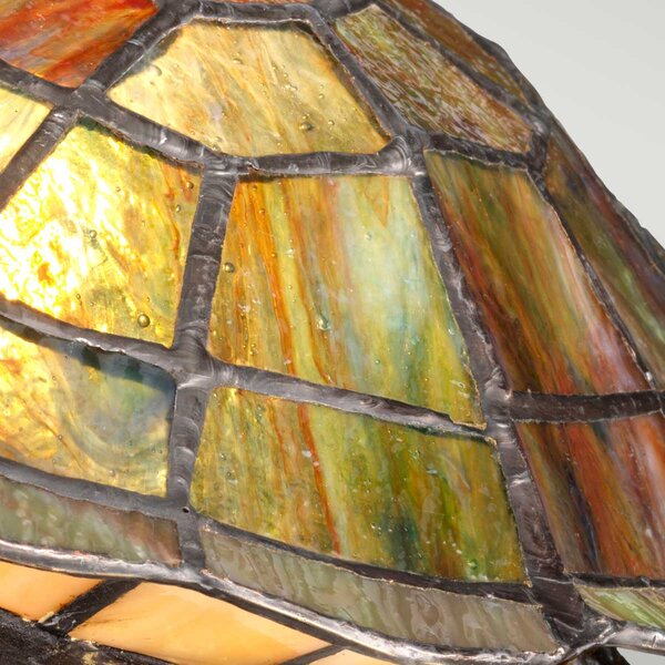 Elstead modern asztali lámpa tiffany animal lamps antik bronz sokszínű elsqz-sawback-tl