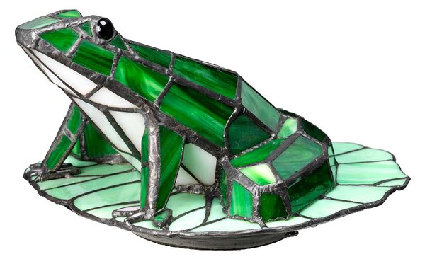 Elstead modern asztali lámpa tiffany animal lamps barna zöld elsqz-frog-tl