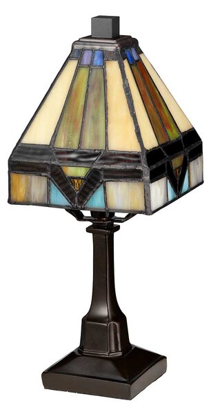 Elstead tiffany asztali lámpa victory & holmes antik bronz elsqz-holmes-tl