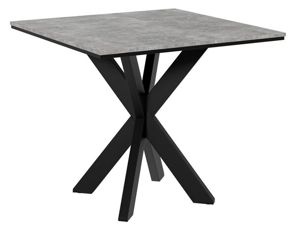 Asztal Goodyear 137, 74x90cm, Beton, Fekete