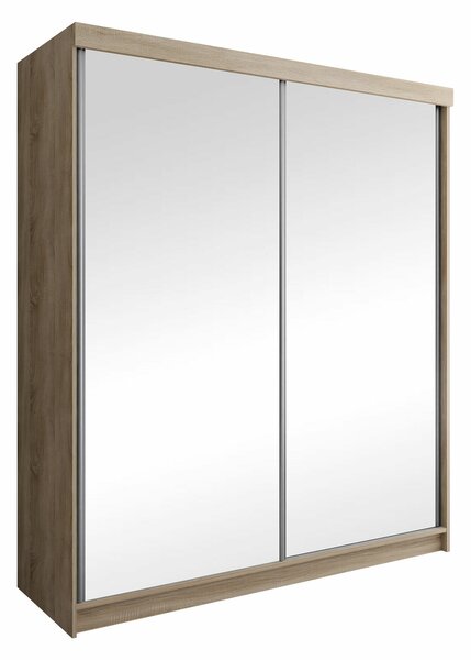 Gardróbszekrény Dover 106, Laminált forgácslap, 200x200x62cm, Sonoma tölgy