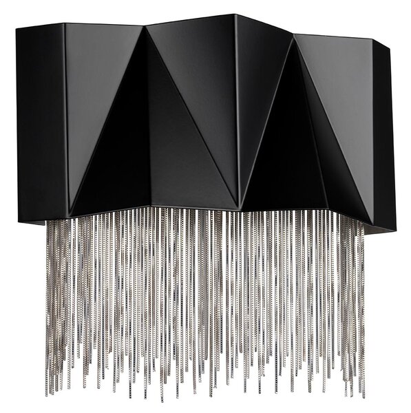 Elstead glamour modern fali lámpa zuma fekete ezüst elshk-zuma-3w-sbs