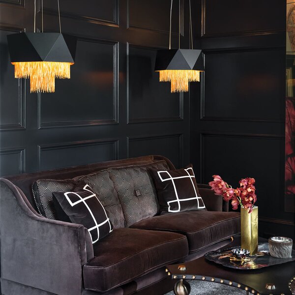 Elstead glamour modern függeszték zuma fekete arany elshk-zuma6-sbg