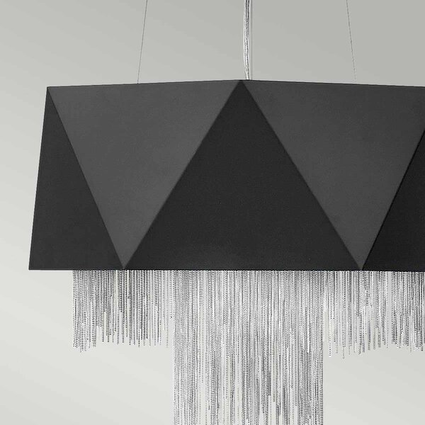 Elstead glamour modern függeszték zuma fekete ezüst elshk-zuma6-sbs