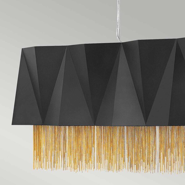 Elstead glamour modern függeszték zuma fekete arany elshk-zuma-isle-sbg