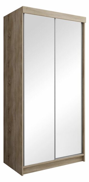 Gardróbszekrény Dover 102, Laminált forgácslap, 200x100x62cm, Sonoma tölgy