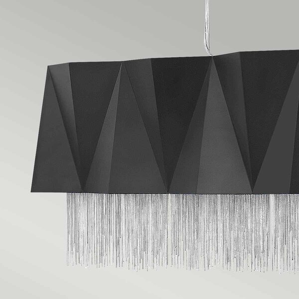 Elstead glamour modern függeszték zuma fekete ezüst elshk-zuma-isle-sbs