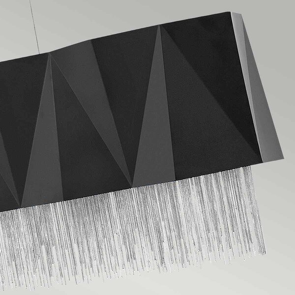 Elstead glamour modern függeszték zuma fekete ezüst elshk-zuma-isle-sbs