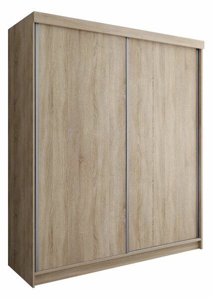 Gardróbszekrény Dover 108, Laminált forgácslap, 200x200x62cm, Sonoma tölgy