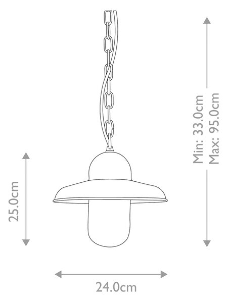 Elstead loft kültéri függeszték somerton nikkel átlátszó elssomerton-ch-an IP44
