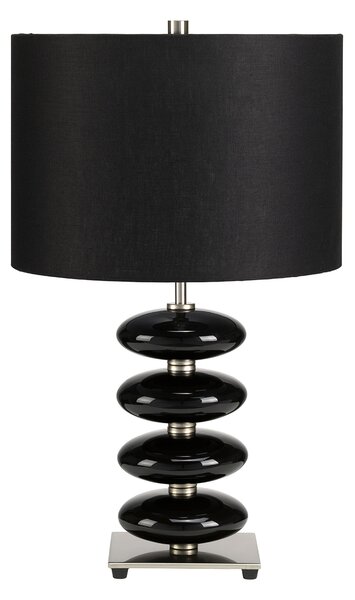 Elstead glamour modern asztali lámpa onyx fehér fekete elsonyx-tl-blk